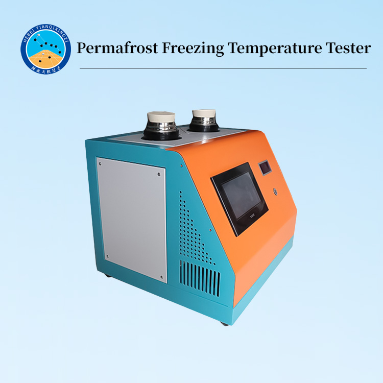 Test of freezing temperature of soil samples tester