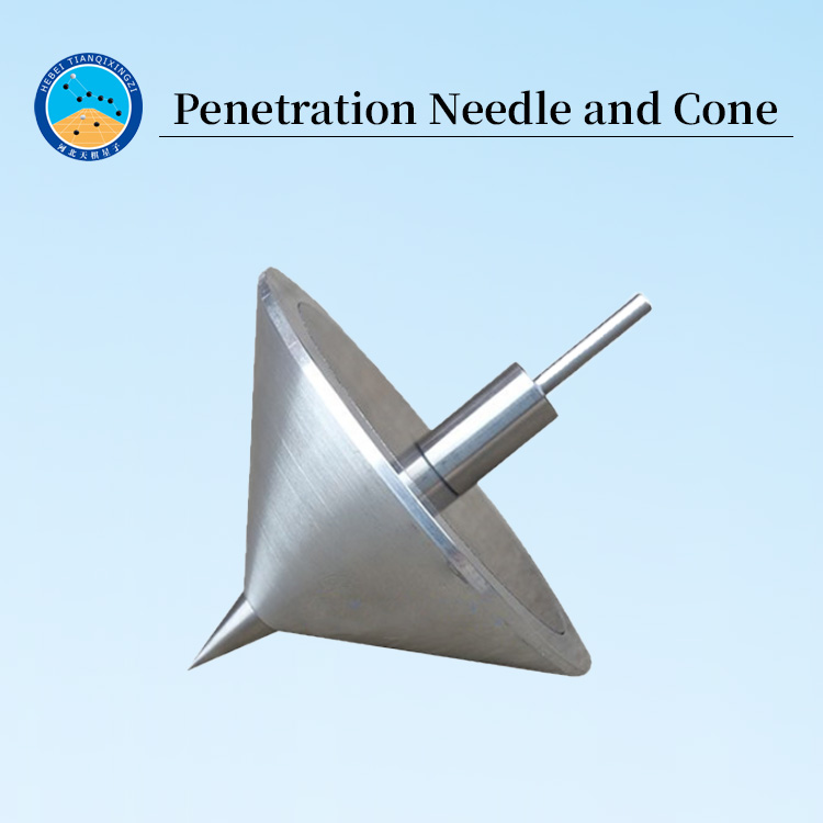 Cone penetration standard test cone for road surface heated sealant