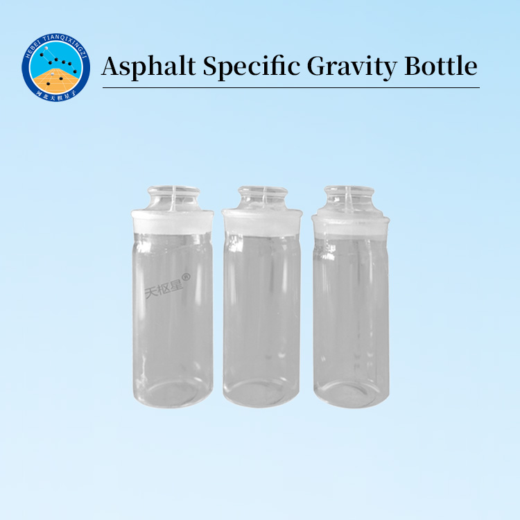 Glass Asphalt Specific Gravity Bottle for Density Testing